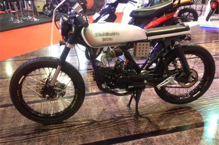 One of the concept bikes Mahindra had on display - the JC Moto.
